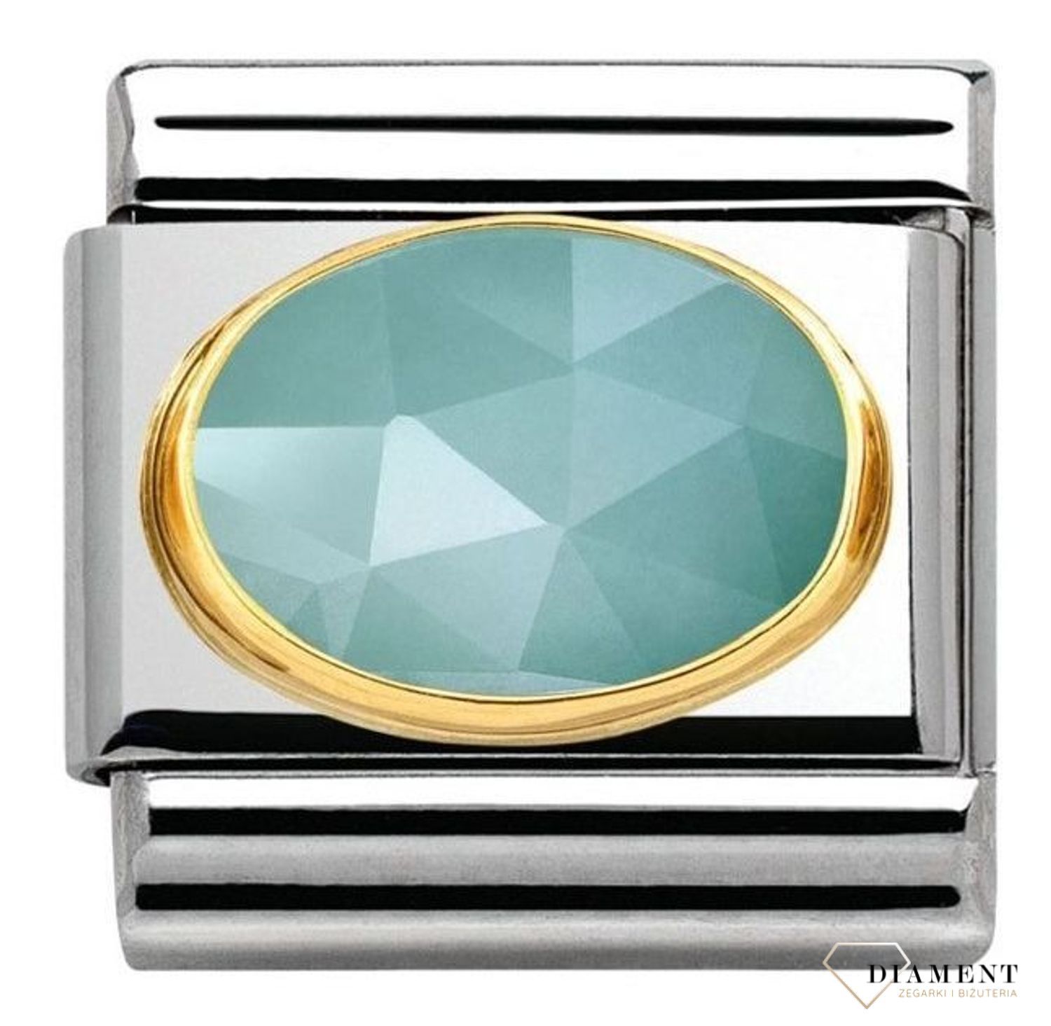 Nomination - Link 18K zawieszka złoto 'Niebieski Jadeit' 030515 04 biżuteria nomination nomination zawieszki nomination bazaa.jpg